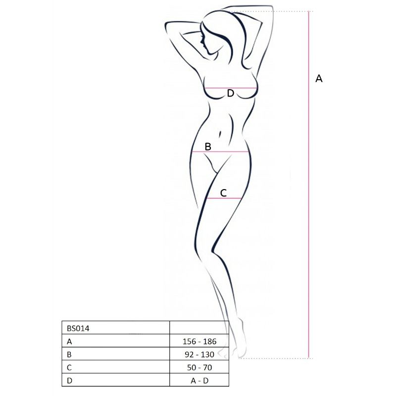Bodystocking a Rete Passion BS014 — Apertura Cavallo, Taglia Unica