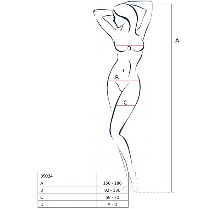 Bodystocking a Rete Passion BS024 — Apertura Cavallo, Nero