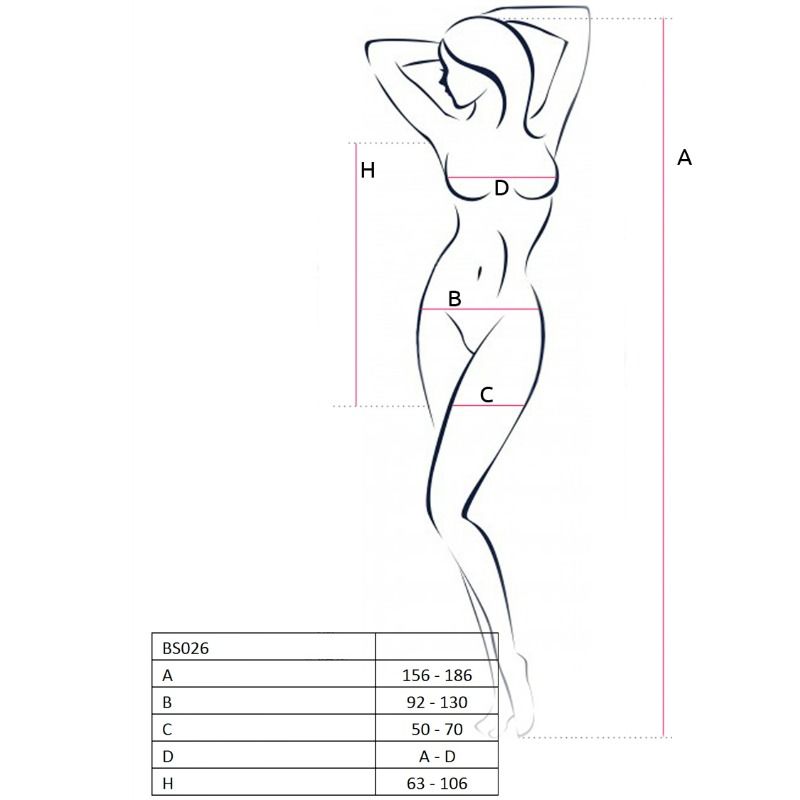 Body Erotico a Rete Passion BS026 — Stile Abito, Taglia Unica