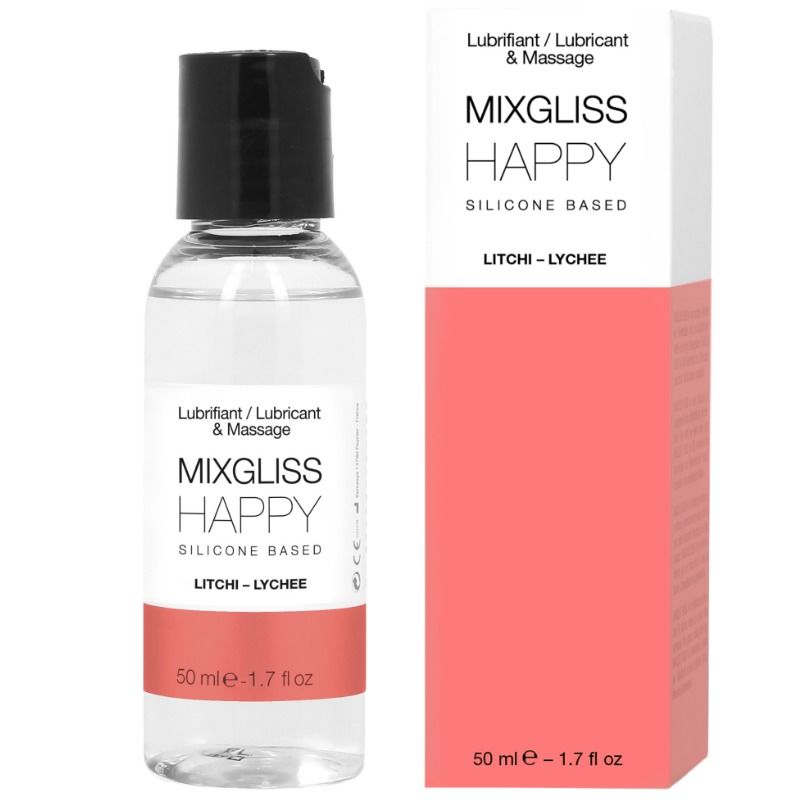 Lubrificante Intimo Base Silicone Mixgliss Happy Litchi — 50 ml