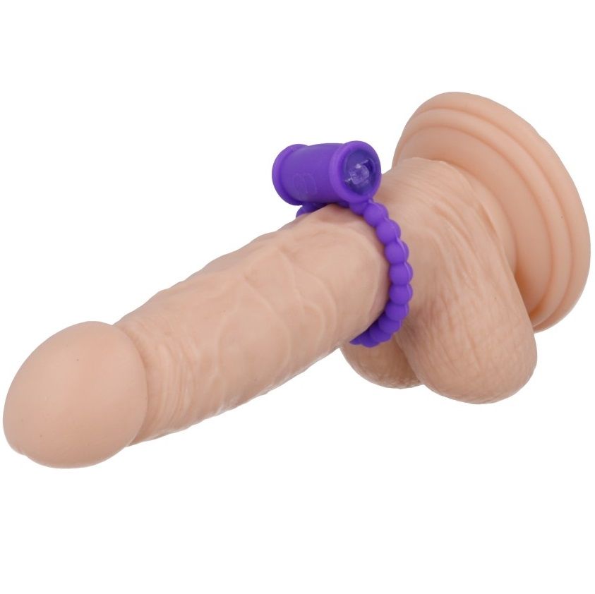 Anello Fallico Vibrante Casual Love Ring 25 — Silicone, Viola