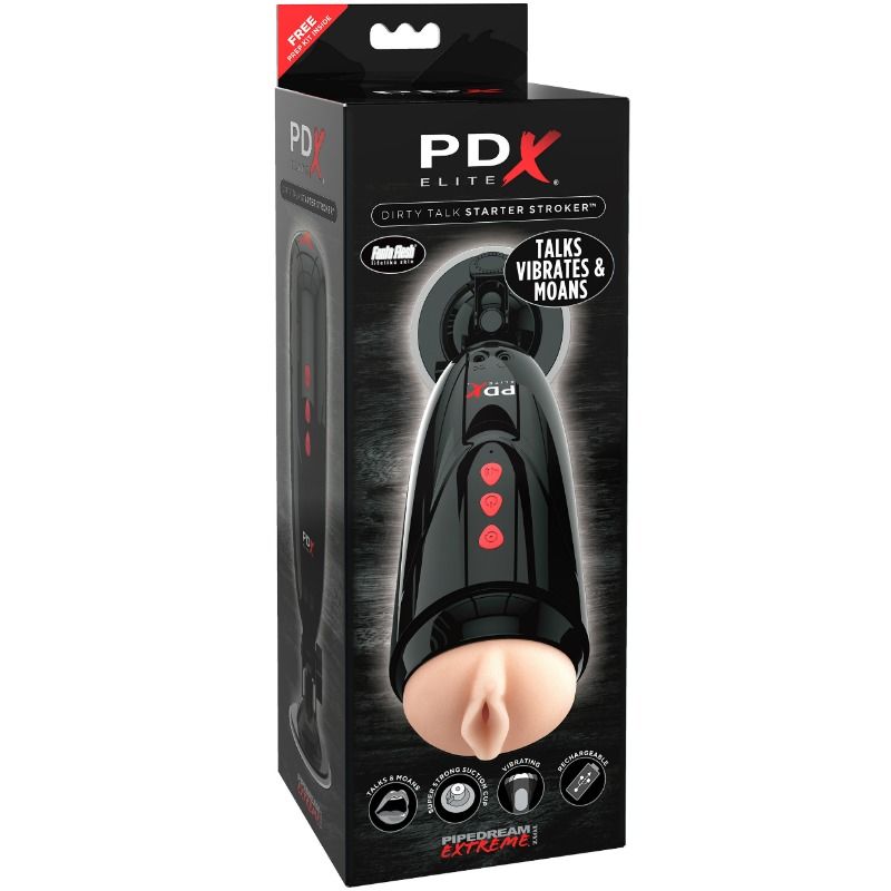 Masturbatore Maschile Vibrante PDX Elite Dirty Talk Starter