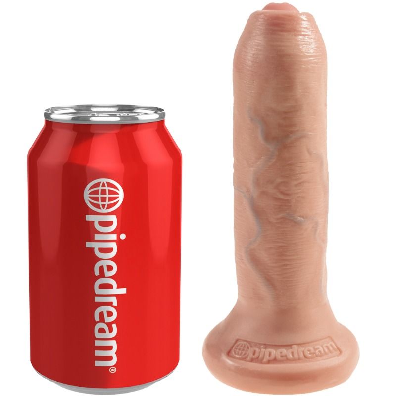 Dildo Realistico Non Circonciso King Cock — 15 cm