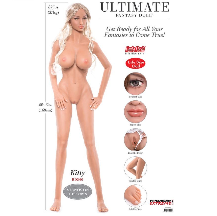 Bambola Gonfiabile Realistica Pipedream Ultimate Fantasy Kitty