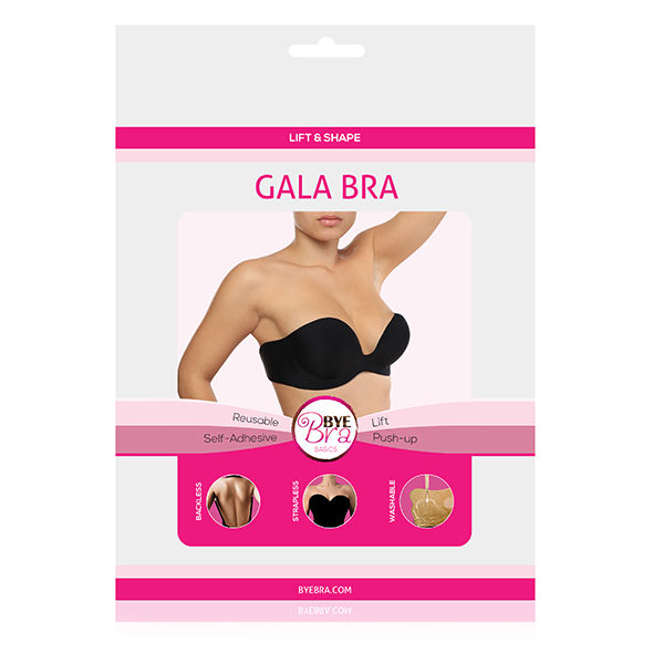 Reggiseno Push-Up Balconcino Bye-Bra Gala — Coppa D, Nero