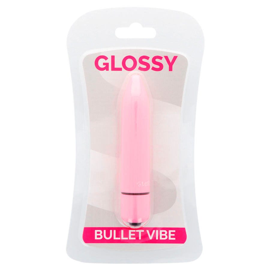 Vibratore Sottile Silenzioso Glossy Rosa Vibe — 87x18 mm