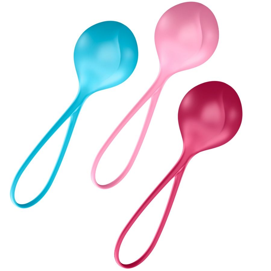Palline Vaginali Allenamento Pavimento Pelvico Satisfyer — Set 3