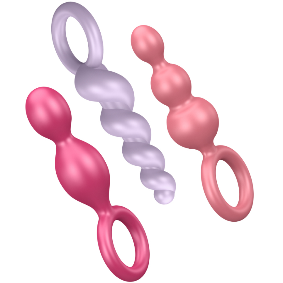 Set 3 Plug Anali Satisfyer — Silicone, 3 Misure