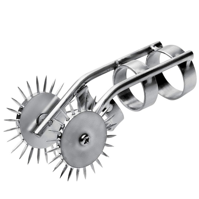 Stimolatore Ditale a Rotelle Metal Hard — Acciaio Inox