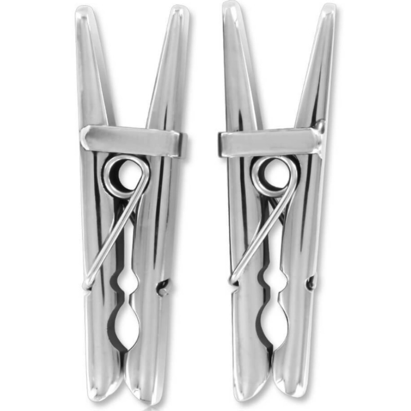 Morsetti per Capezzoli in Metallo Metal Hard — 8 cm, 2 pz