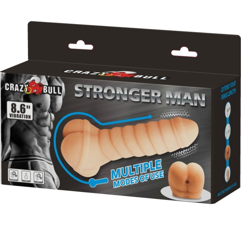Guaina Fallica Vibrante Crazy Bull — 21,8 cm