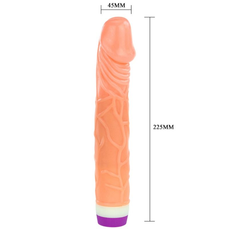 Dildo Realistico Vibrante Baile — 22,5 cm, Colore Naturale