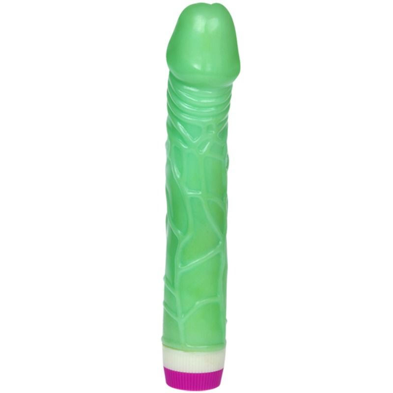 Vibratore Realistico Multivelocità Baile — PVC 23 cm Verde