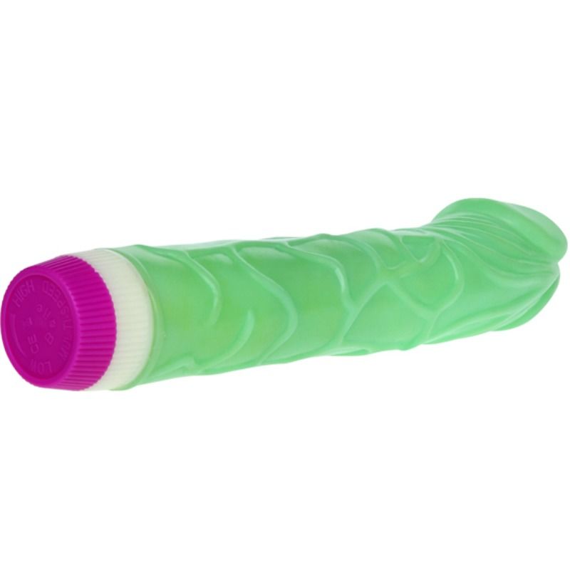 Vibratore Realistico Multivelocità Baile — PVC 23 cm Verde