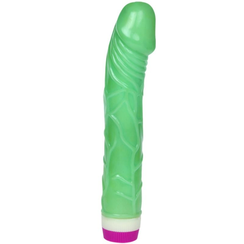 Vibratore Realistico Multivelocità Baile — PVC 23 cm Verde