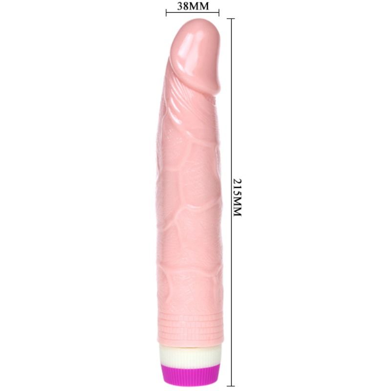 Dildo Realistico Vibrante Baile — Multivelocità, 21,5 cm