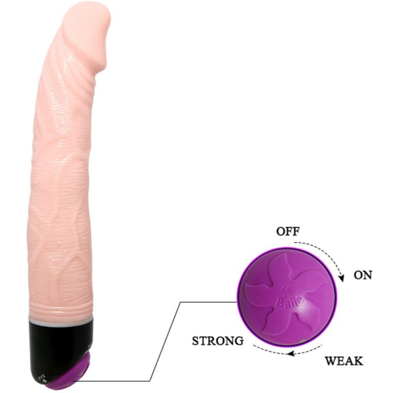 Dildo Realistico Vibrante Baile Adour Club — 23 cm