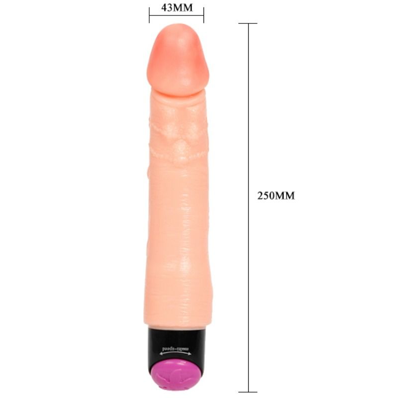 Dildo Realistico Vibrante Baile — PVC Unisex 25 cm