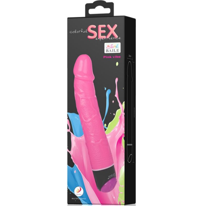 Dildo Realistico Vibrante Baile — TPR Morbido, 23 cm Rosa