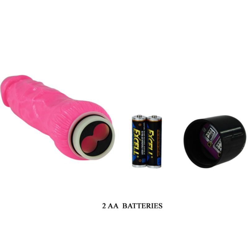 Dildo Realistico Vibrante Baile — TPR Morbido 24 cm Rosa