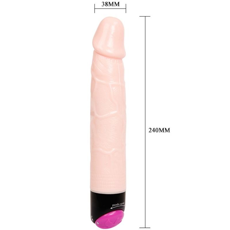 Dildo Realistico Vibrante Baile — PVC Morbido, 24 cm