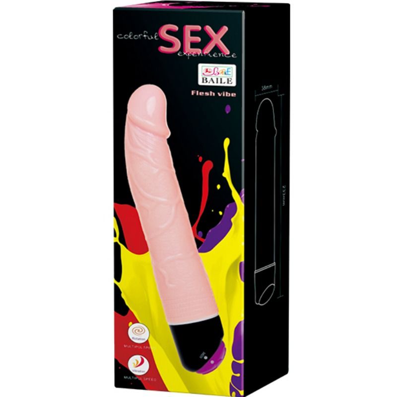 Dildo Realistico Vibrante Baile — PVC Morbido, 24 cm