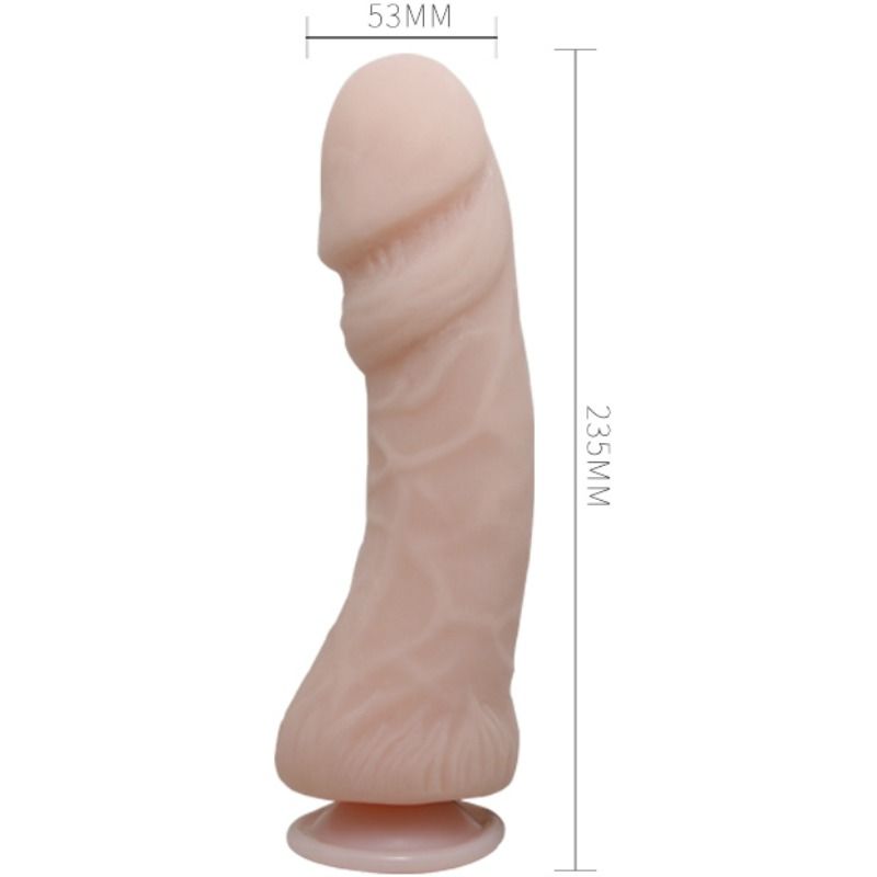 Dildo Realistico con Ventosa Baile — TPE 23.5 cm