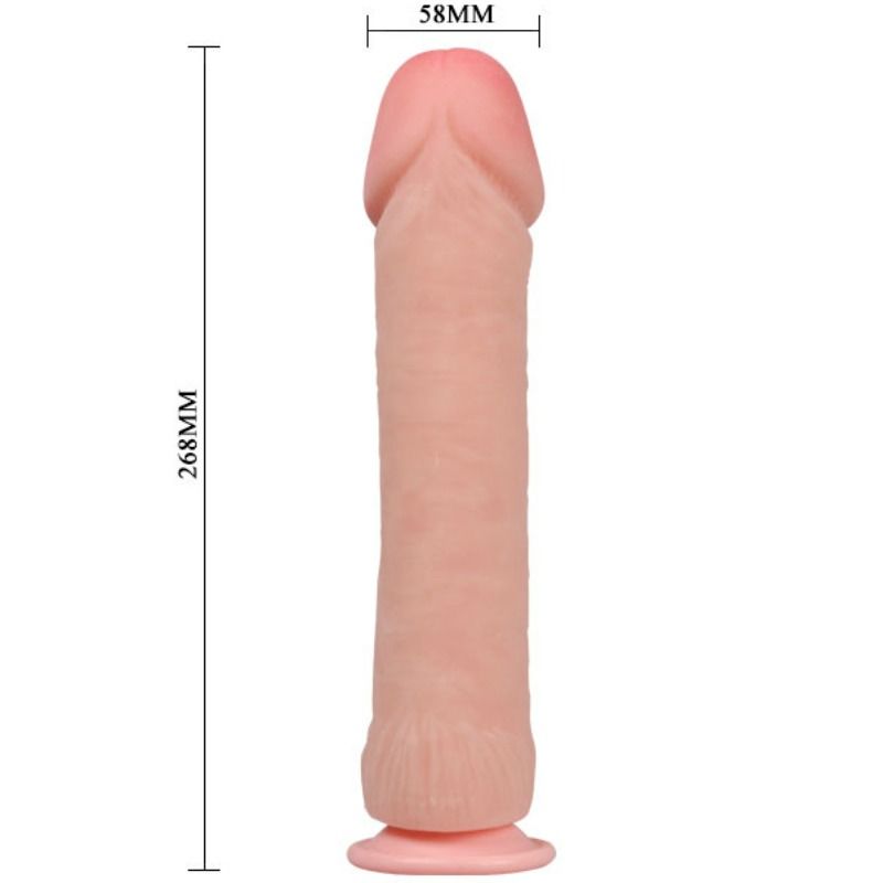 Dildo Realistico con Ventosa Baile — TPR, 26 cm