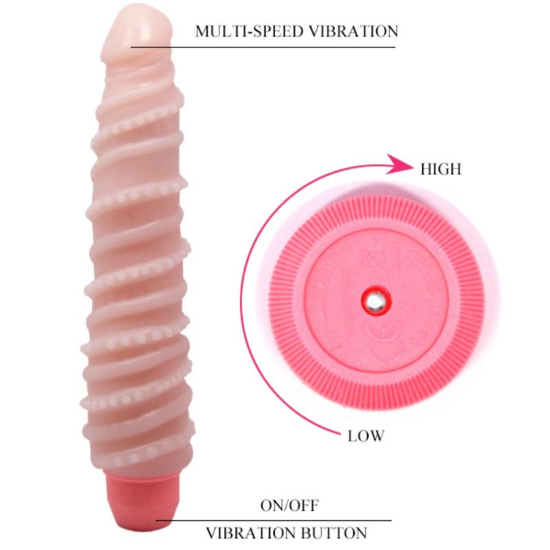 Dildo Realistico Vibrante Baile Flexi Vibe — Flessibile 19,5 cm