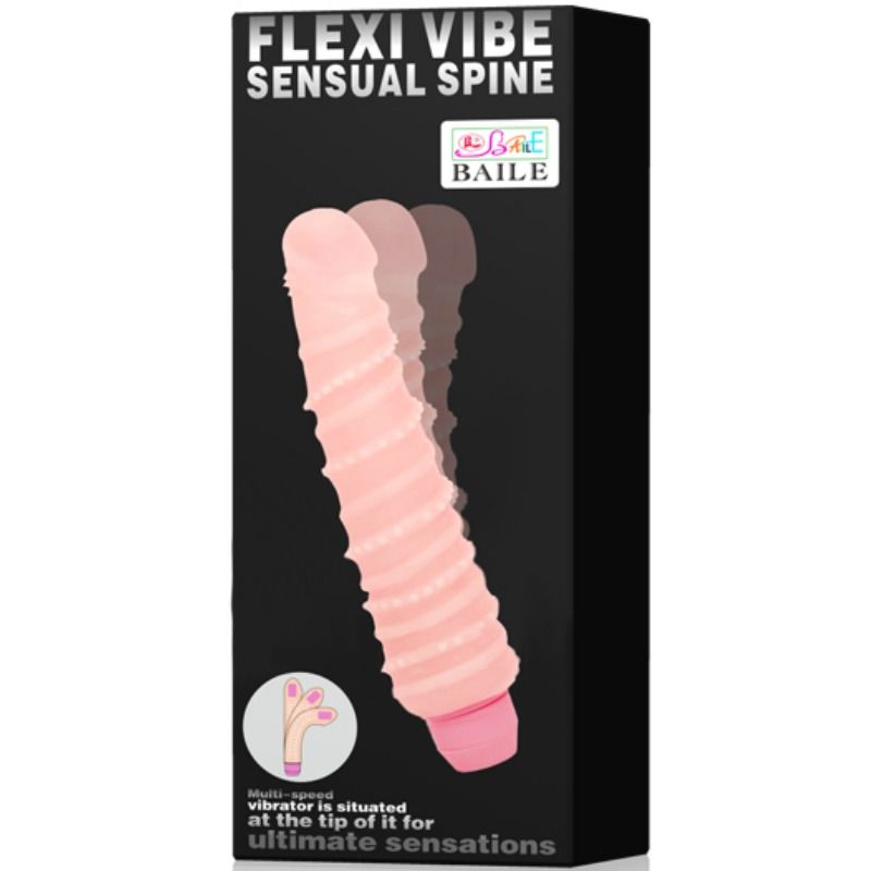 Dildo Realistico Vibrante Baile Flexi Vibe — Flessibile 19,5 cm