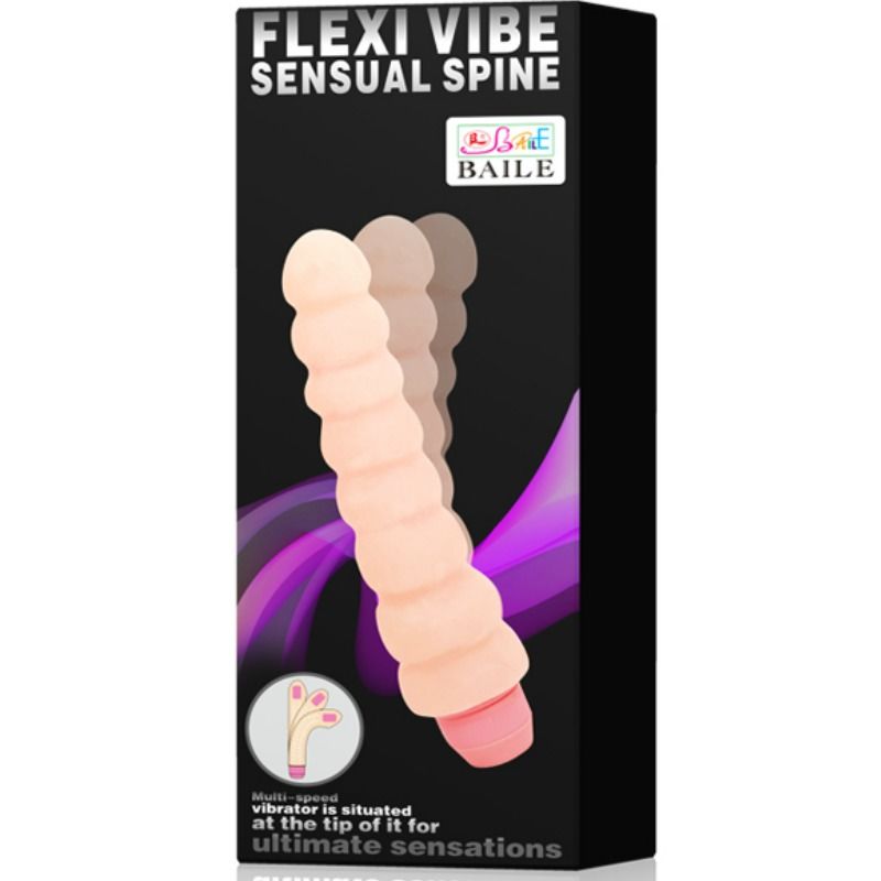 Vibratore Anale Flessibile Baile Flexi Vibe Sensual Spine — 19 cm