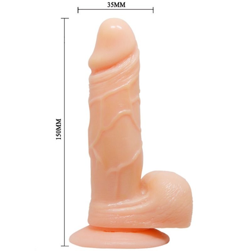 Dildo Realistico Vibrante e Rotante Baile Prime Dong — Ventosa