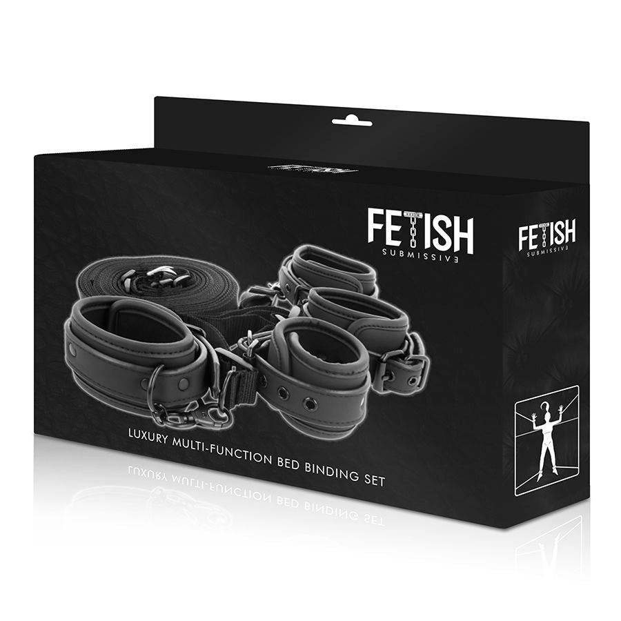 Kit Bondage Letto BDSM Fetish Submissive — Pelle Vegana