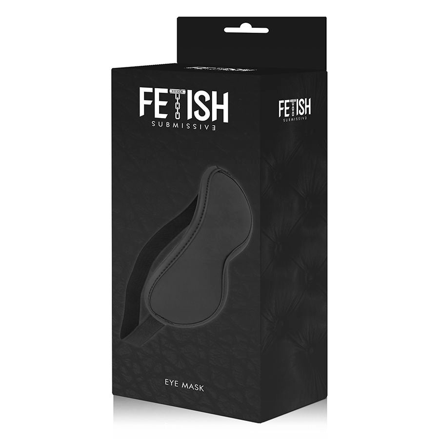 Maschera BDSM in Pelle Vegana Fetish Submissive — Con Fodera