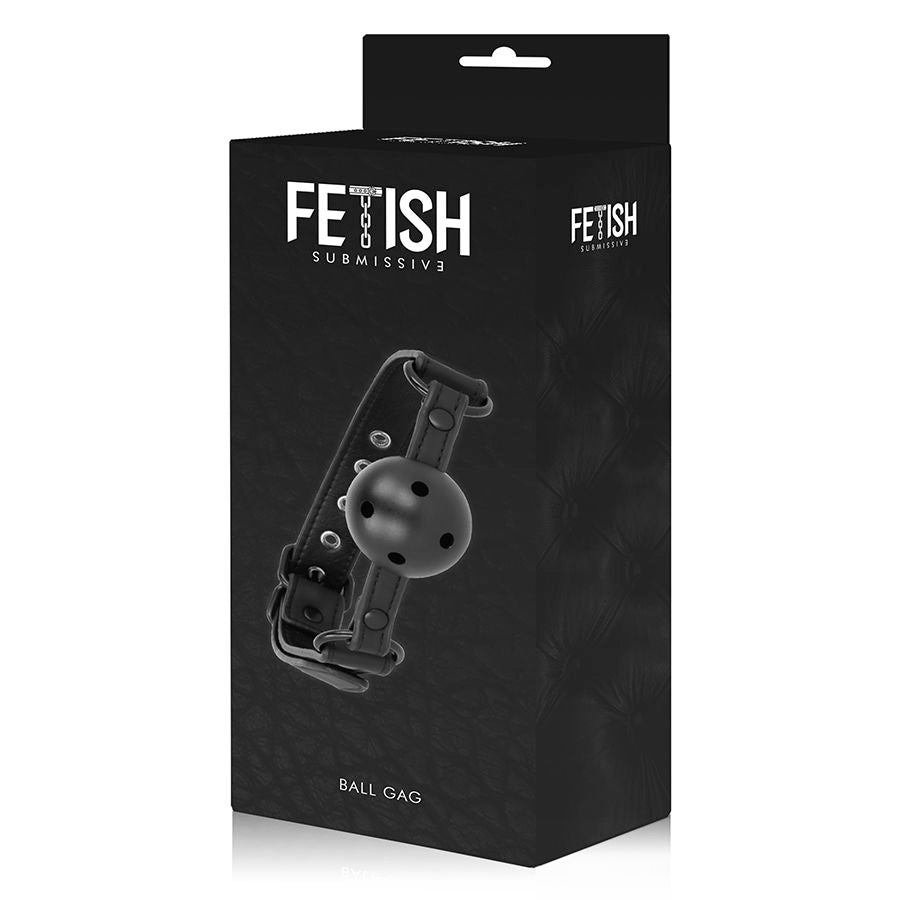 Bavaglio BDSM in Pelle Vegana Fetish Submissive — Ball Gag 4,5 cm
