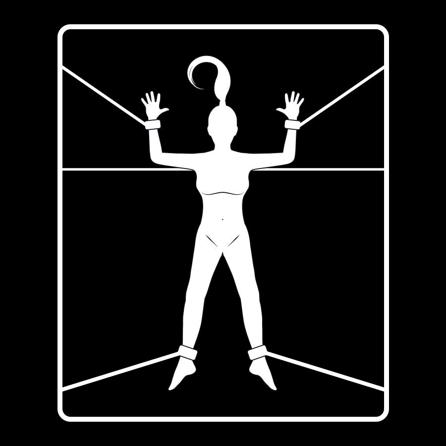 Kit Bondage Letto BDSM Fetish Submissive — Pelle Vegana