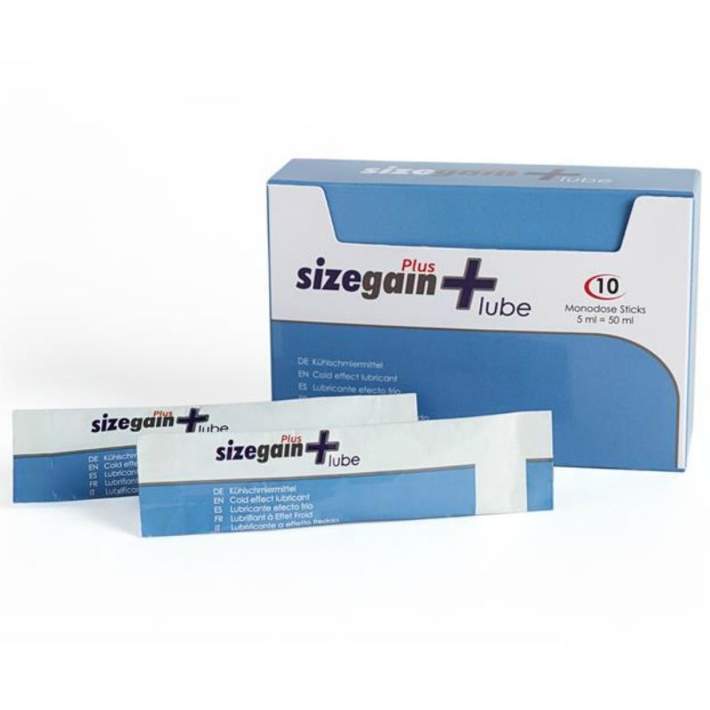 Lubrificante Intimo Effetto Freddo 500 Cosmetics Sizegain Plus — 10 Bustine