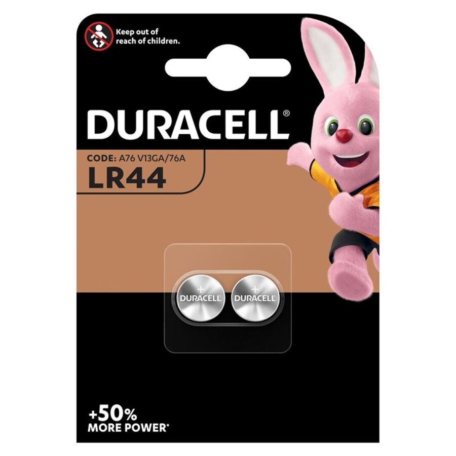 Batterie a Bottone LR44 Duracell — 1,5V, 2 Unità