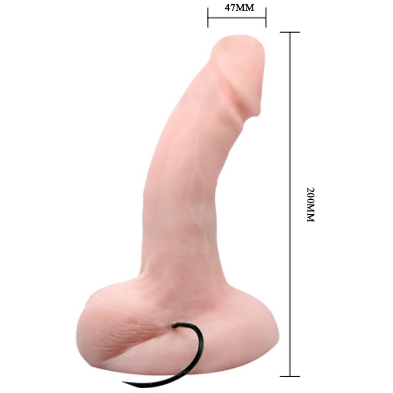 Dildo Realistico Vibrante con Rotazione Baile — TPR con Ventosa