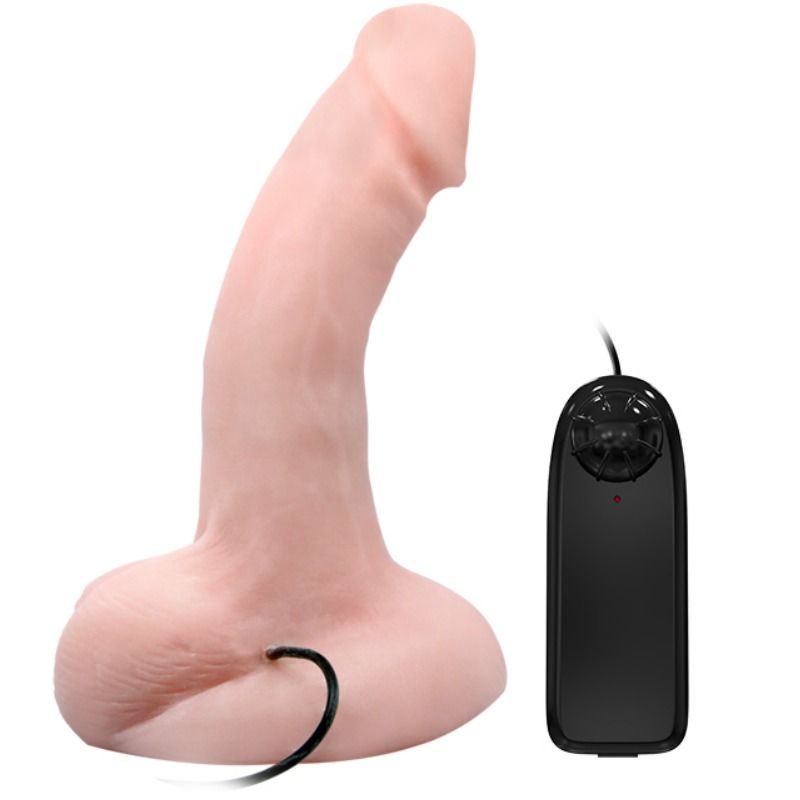 Dildo Realistico Vibrante con Rotazione Baile — TPR con Ventosa