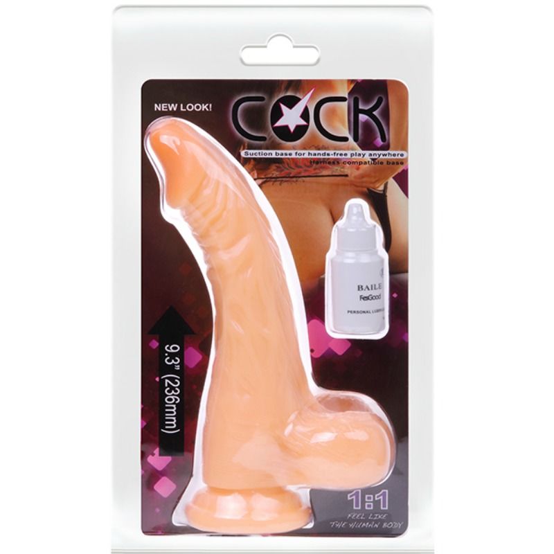 Dildo Realistico Vibrante Baile — PVC con Ventosa
