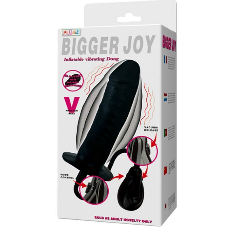 Dildo Gonfiabile Vibrante Baile Bigger Joy — Lattice, 20 cm