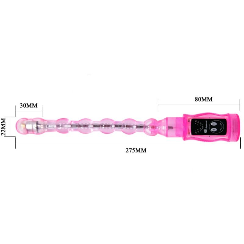 Plug Anale Vibrante Flessibile Baile Distortion — 3 Sfere