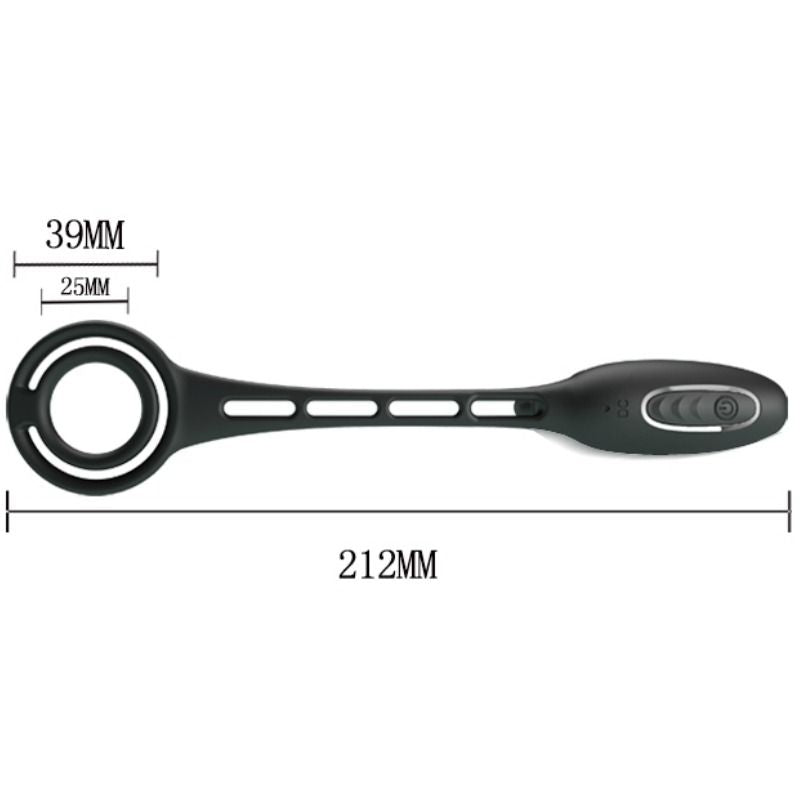 Anello Fallico con Stimolatore Prostatico Pretty Love — 12 Modalità