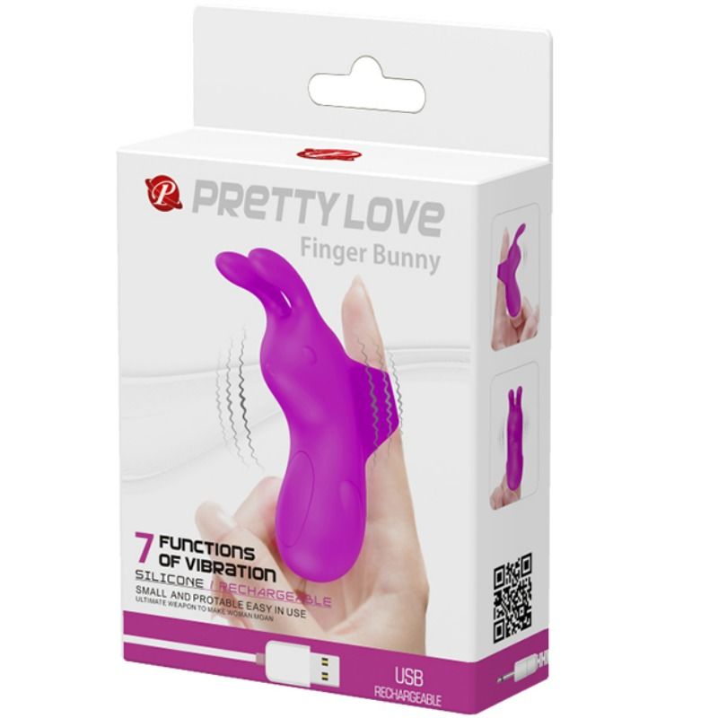 Vibratore Ditale Rabbit Pretty Love Smart — 7 Modalità, Silicone