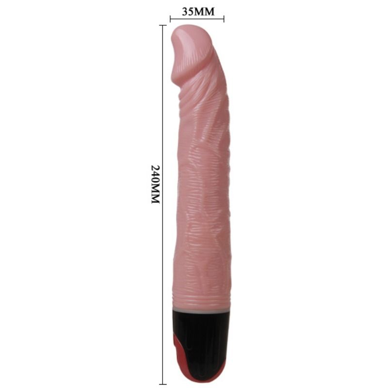 Dildo Realistico Vibrante Baile Natural — TPR, Multivelocità