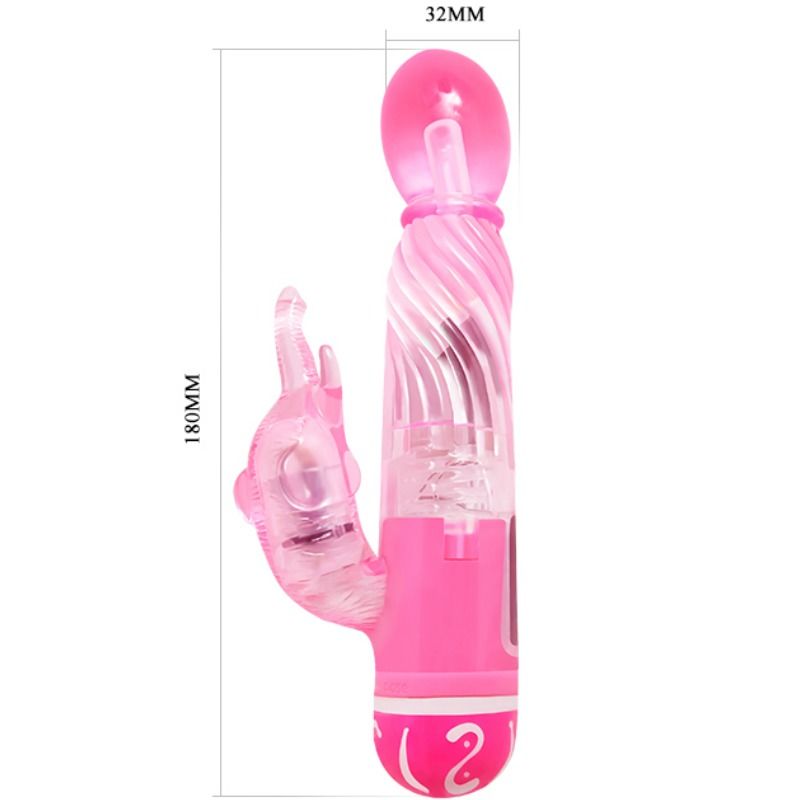 Vibratore Rabbit Multivelocità Baile — Stimolatore Clitoride, Rosa