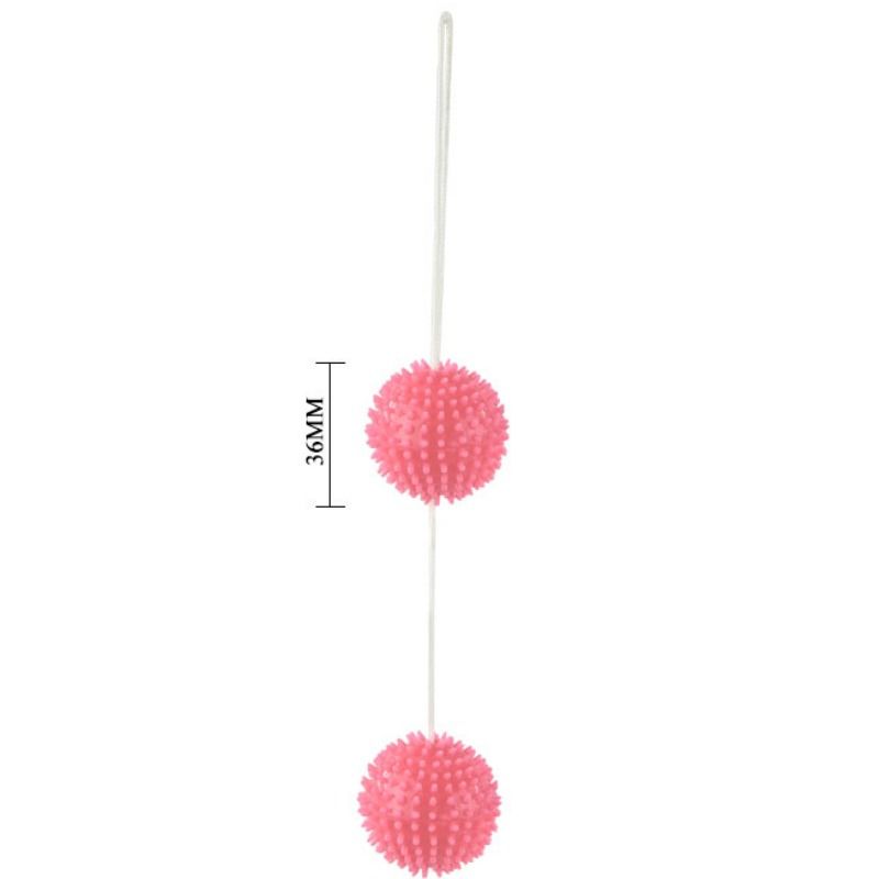 Sfere Vaginali Kegel Baile Deep Pleasure — 3,6 cm, Rosa