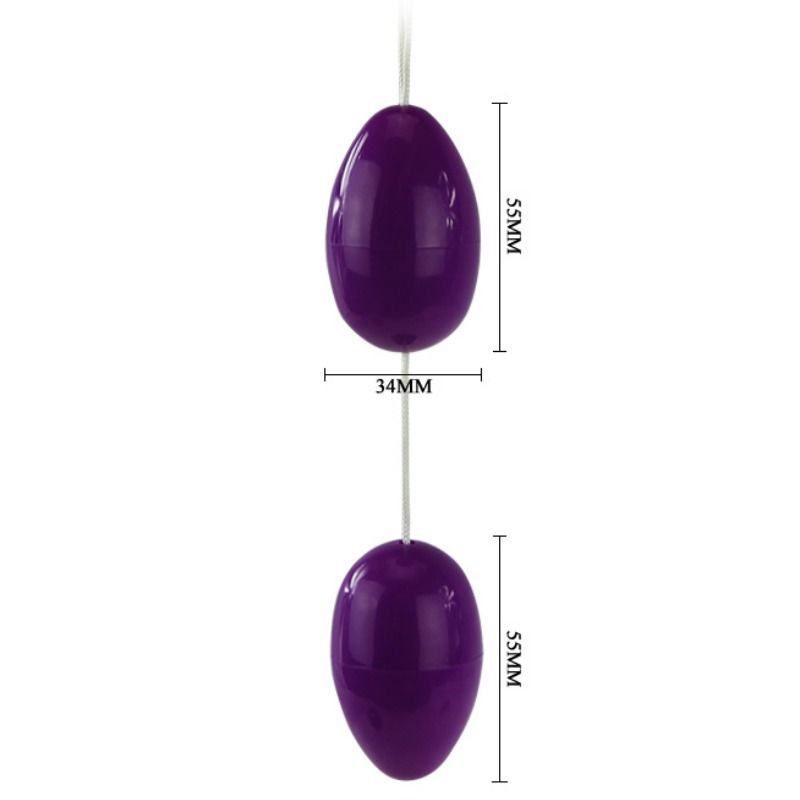 Palline Anali Vibranti Baile Twins Balls — Lilla, ABS