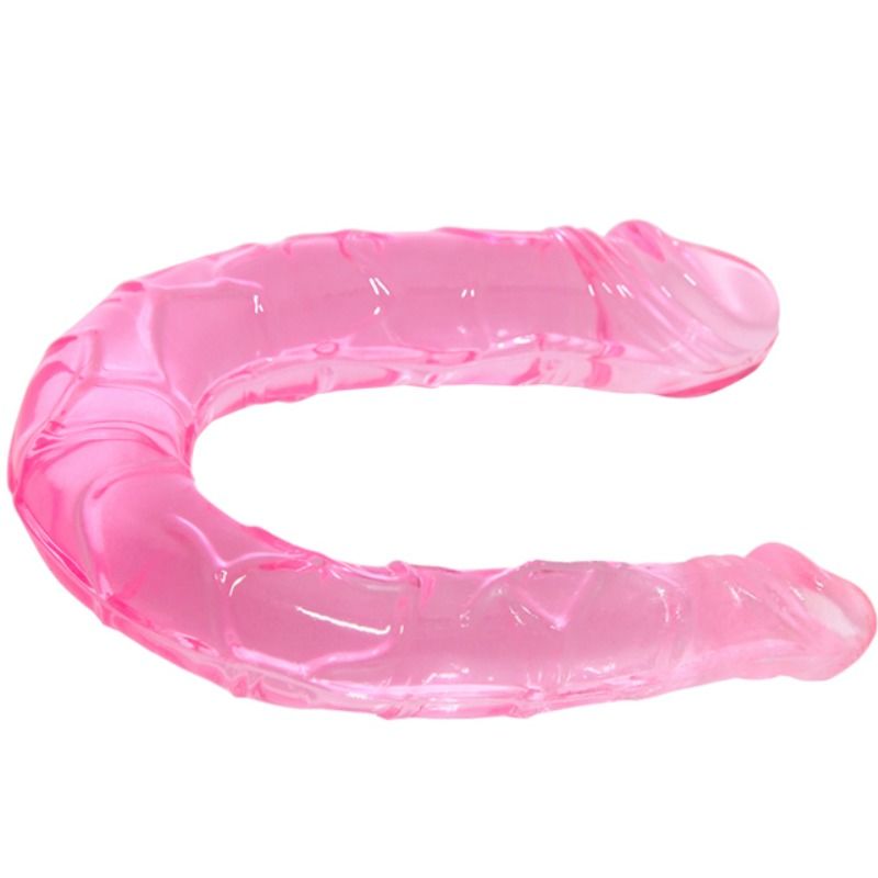 Dildo Doppio Strapless Baile — TPR Rosa, 30,5 cm